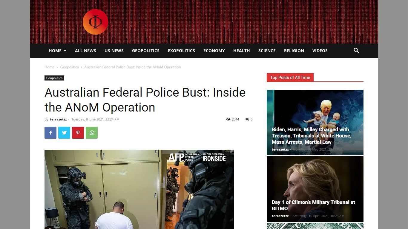 Australian Federal Police Bust: Inside the ANoM Operation