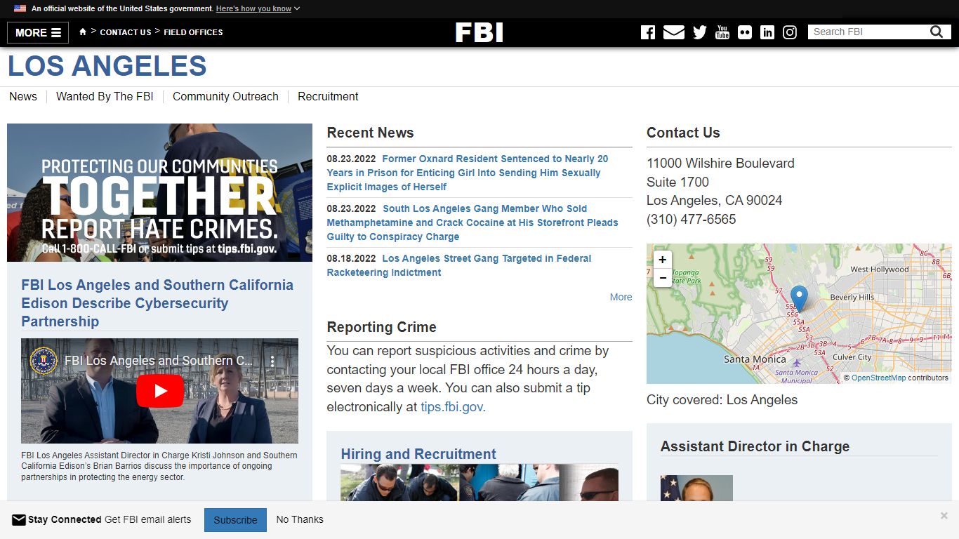 Los Angeles — FBI - Federal Bureau of Investigation
